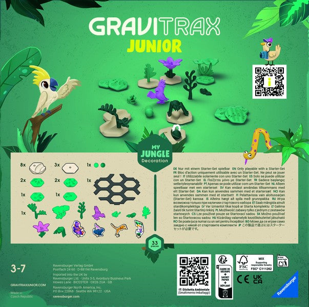 Kuličková dráha GraviTrax Junior Džungle