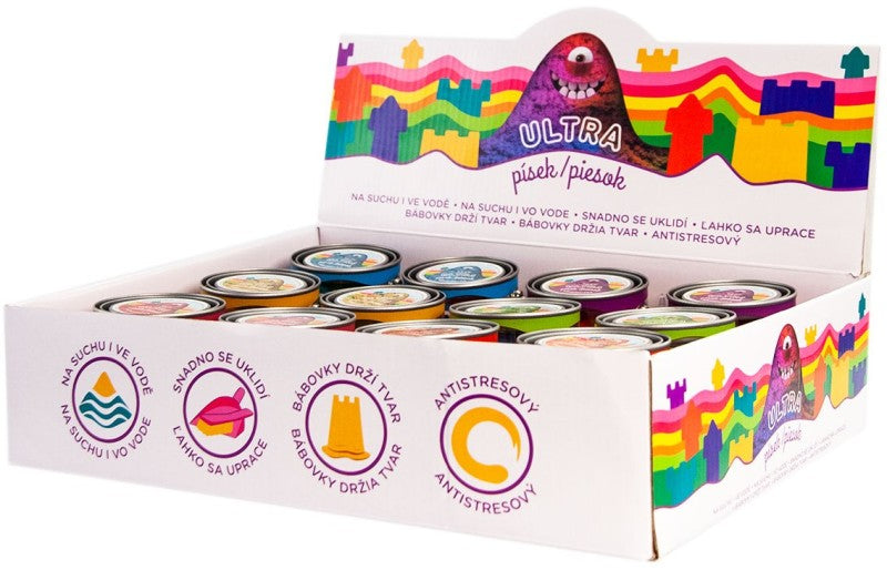 Ultra písek 120g, 6 barev fialový