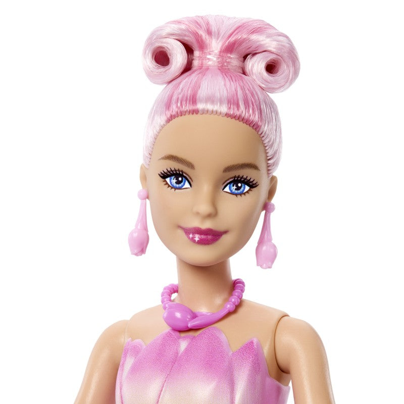 Panenka Barbie Petal Pop Květinové překvapení - Růžový tulipán