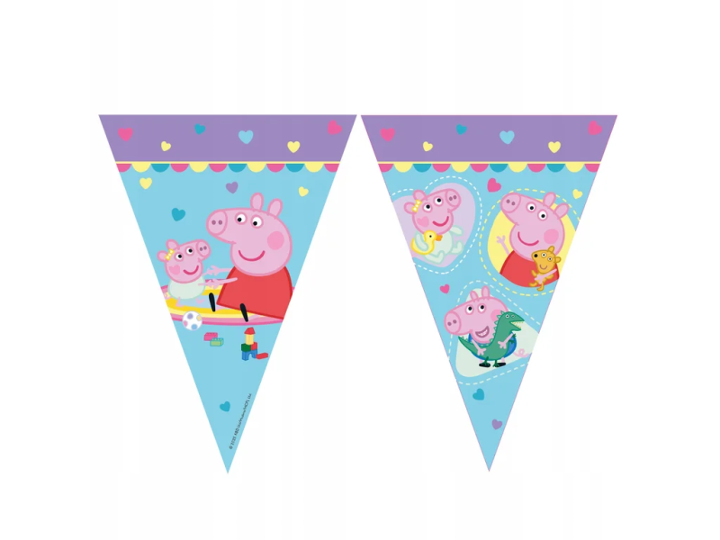 Banner papírový trojúhelníková Prasátko Peppa