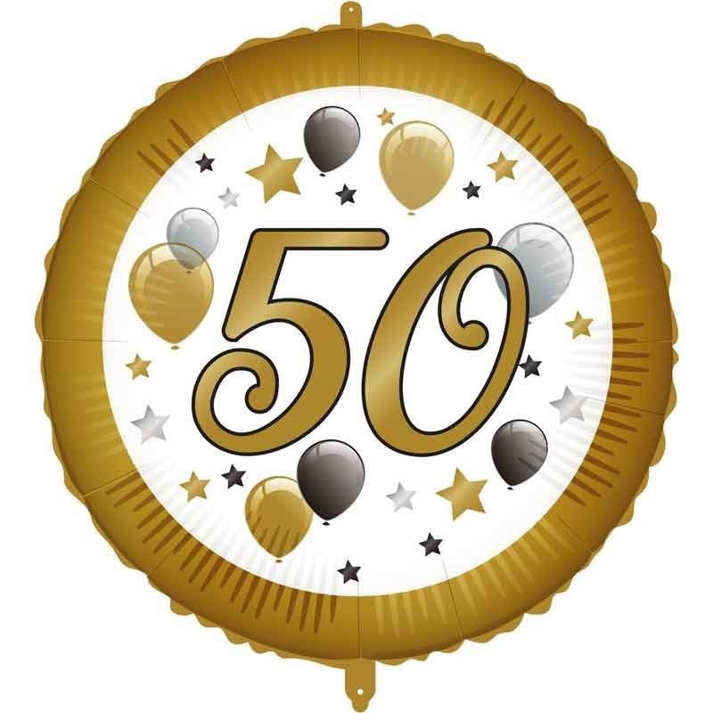 Balónek foliový s Balónky "50" 46 cm