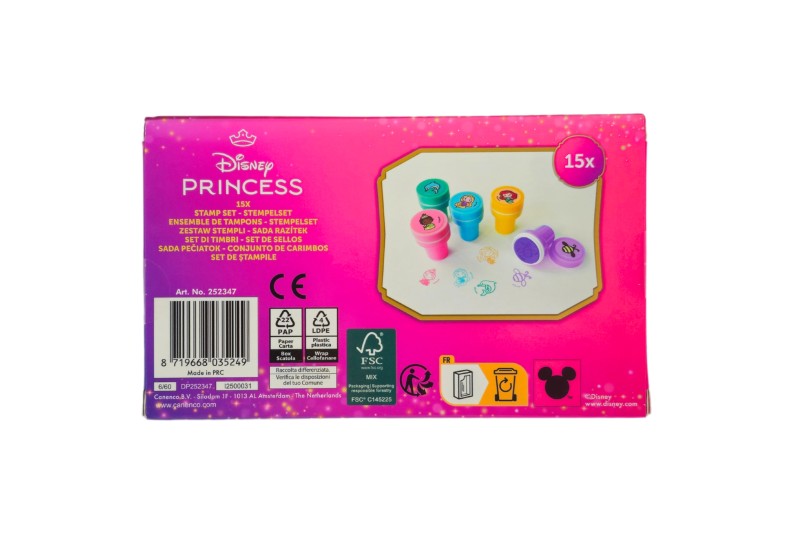 Set razítek Disney Princezny 15 ks