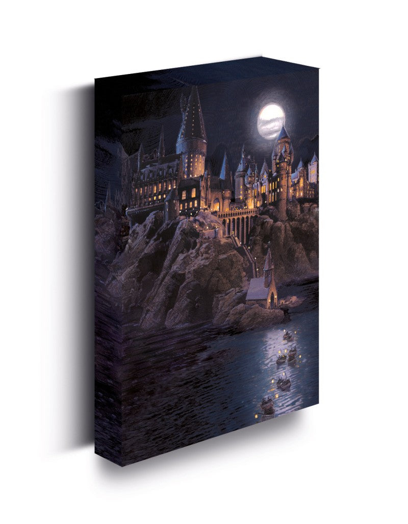 Obraz LED svítící 30x40 cm, Harry Potter - Bradavice hrad