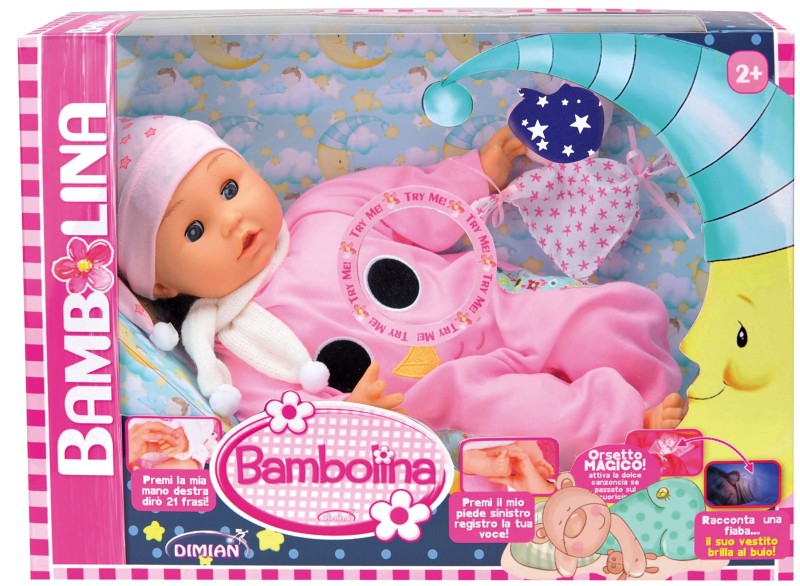Panenka Bambolina Jasmine s 50 českými slovy