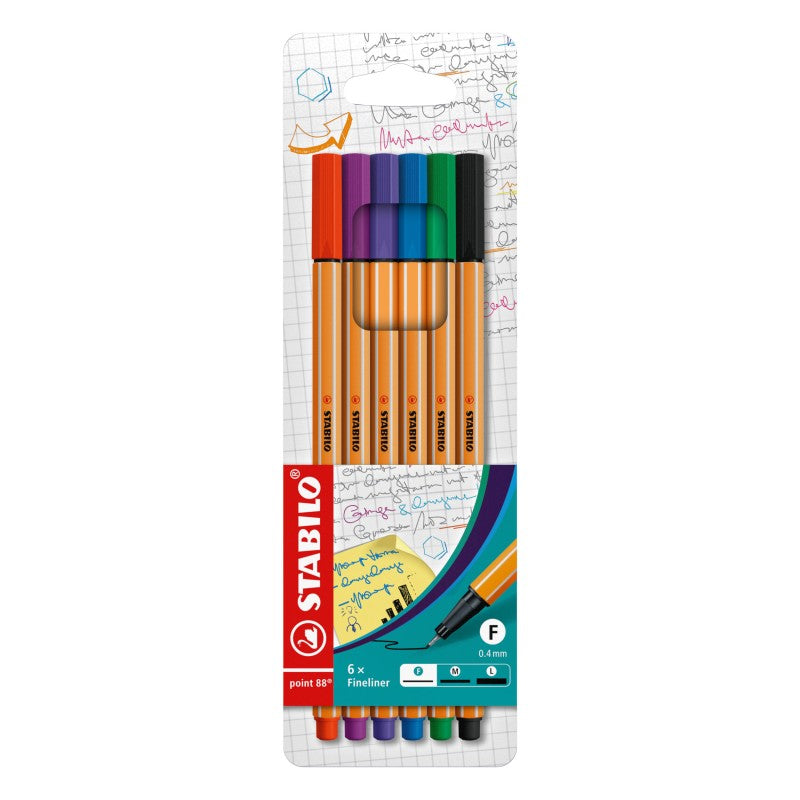 Liner Stabilo Point 88 , 0,4mm - (6 ks)