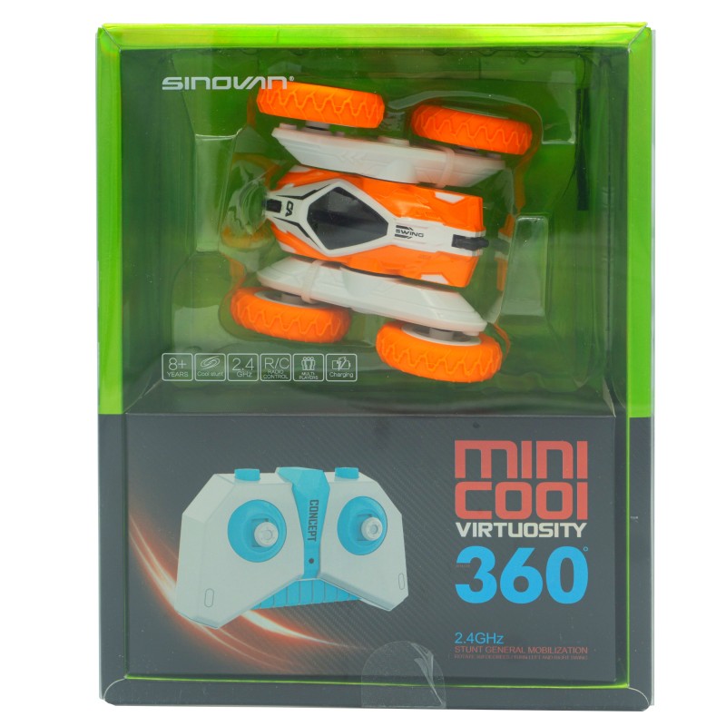 Kaskadérské RC auto mini oranžové