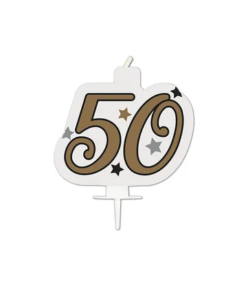 Svíčka dortová Narozeninové číslo 50