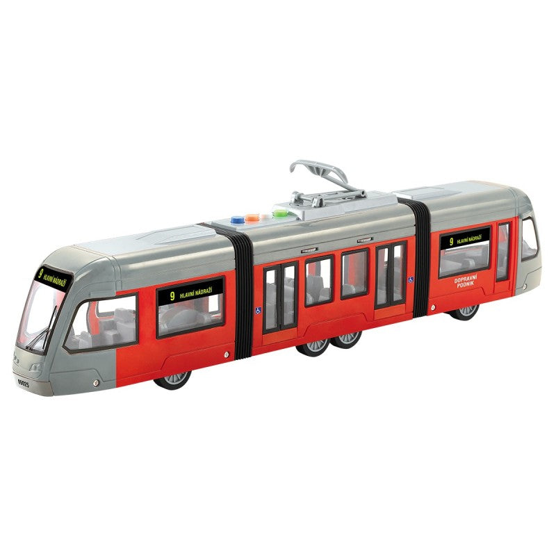 Tramvaj na setrvačník, se světlem a hudbou