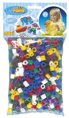 Mix korálky v sáčku - 500 ks - MAXI