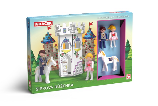 Igráček Šípková Růženka - kreativní set s pohádkou
