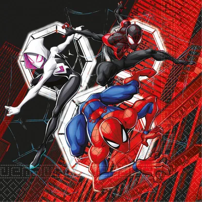 Ubrousky papírové 2vrstvé Spiderman World of Web 33 × 33 cm 20 ks