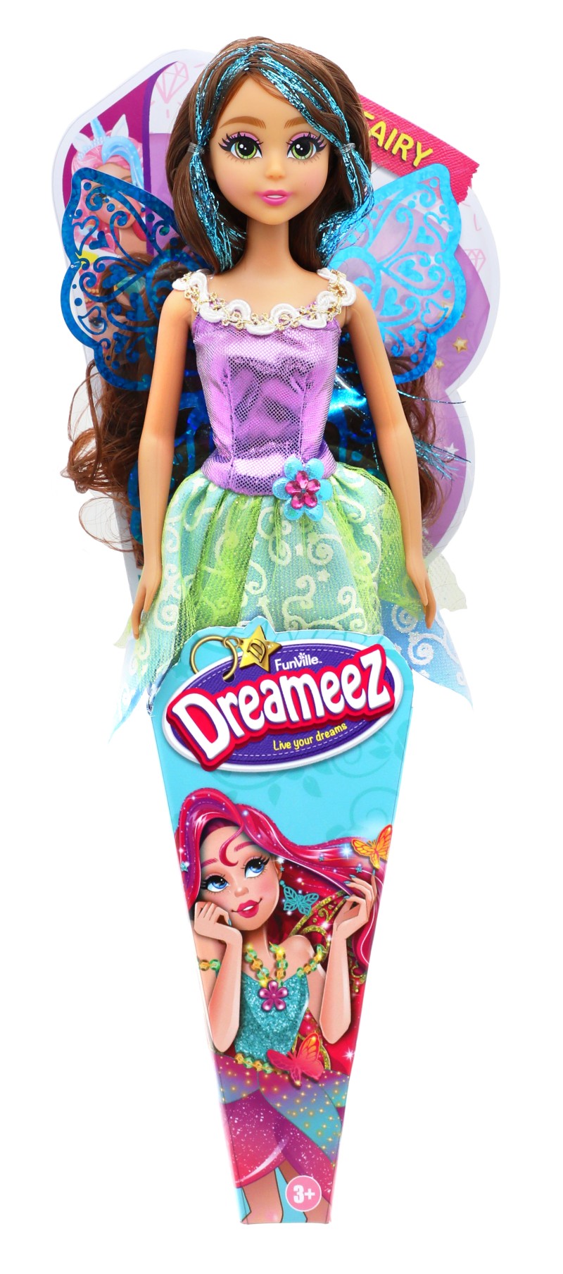 Dreameez víla v kornoutku růžové vlásky