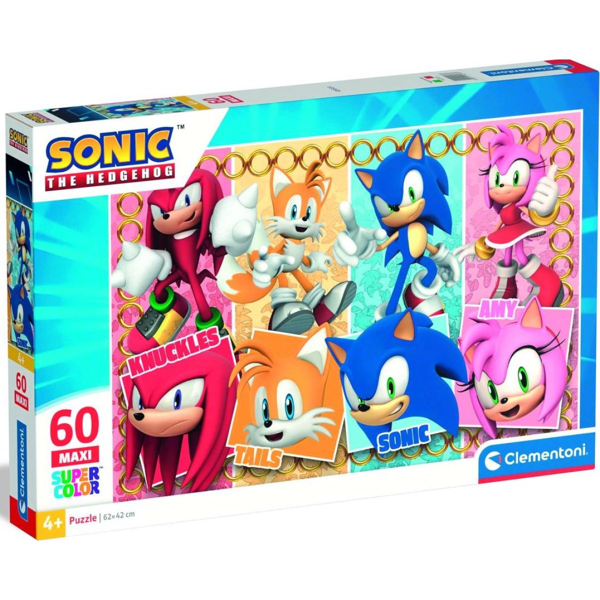 Clementoni - Puzzle 60 Maxi Sonic