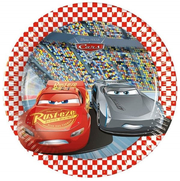 Talíře papírové Cars 20cm 8ks