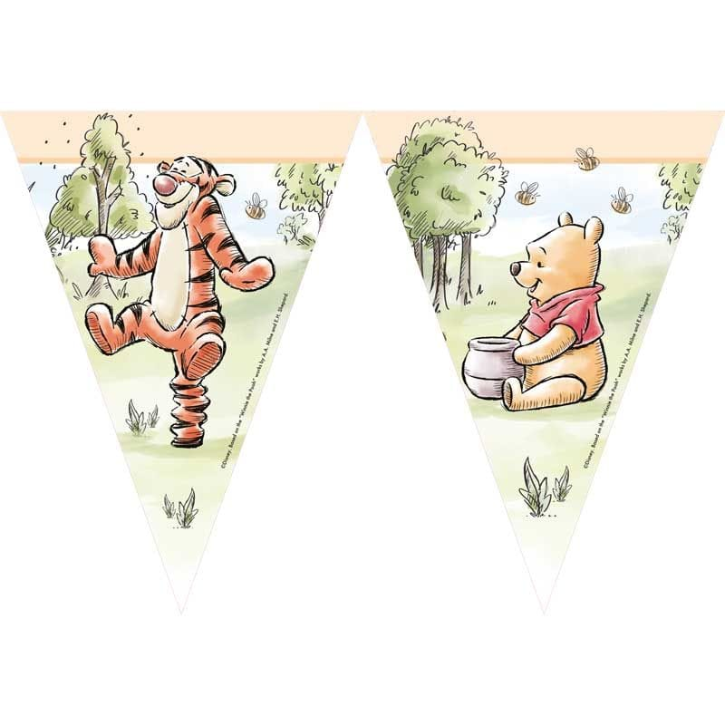 Banner papírový trojúhelníkový Medvídek Pú
