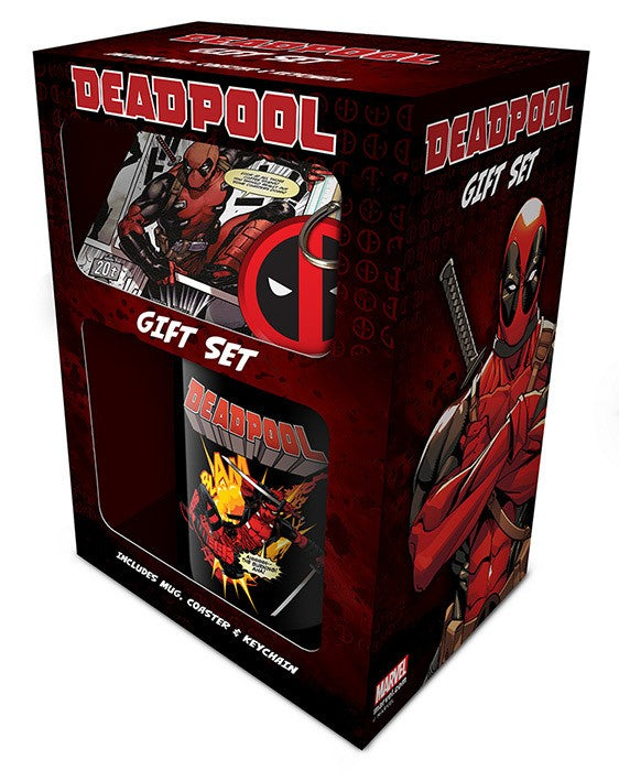 Dárkový set Deadpool, obsahuje hrnek/klíčenku/tá
