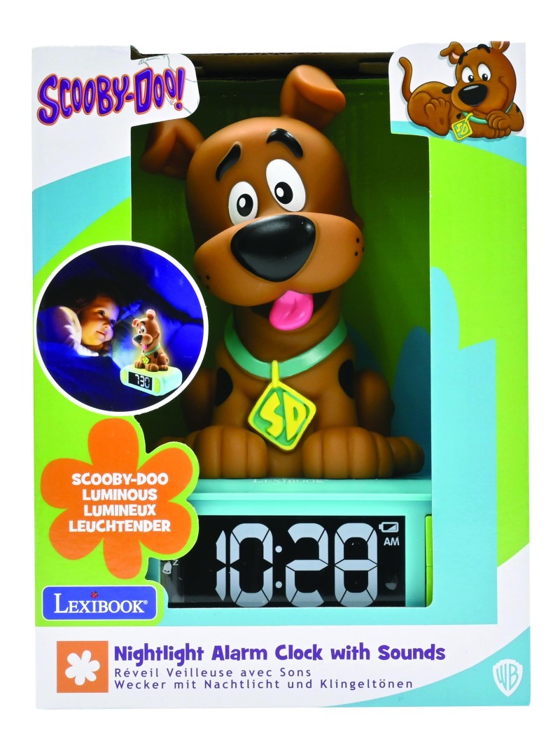 Lexibook budík Scooby Doo se svítící figurkou