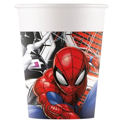 Papírové kelímky Spiderman World of Web 200 ml, 8 ks