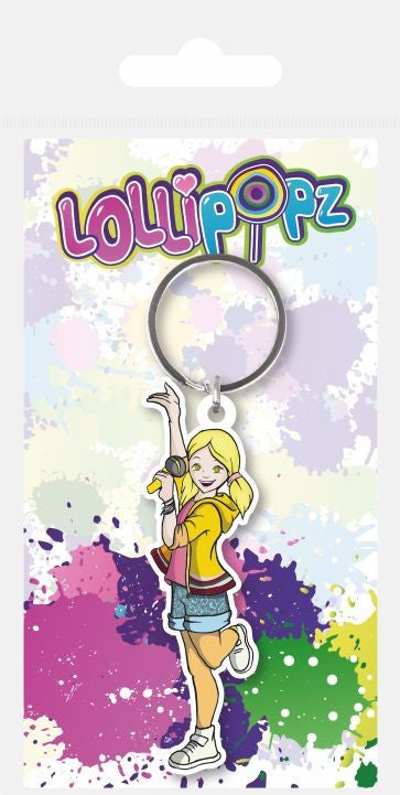 Lollipopz klíčenka gumová žlutá