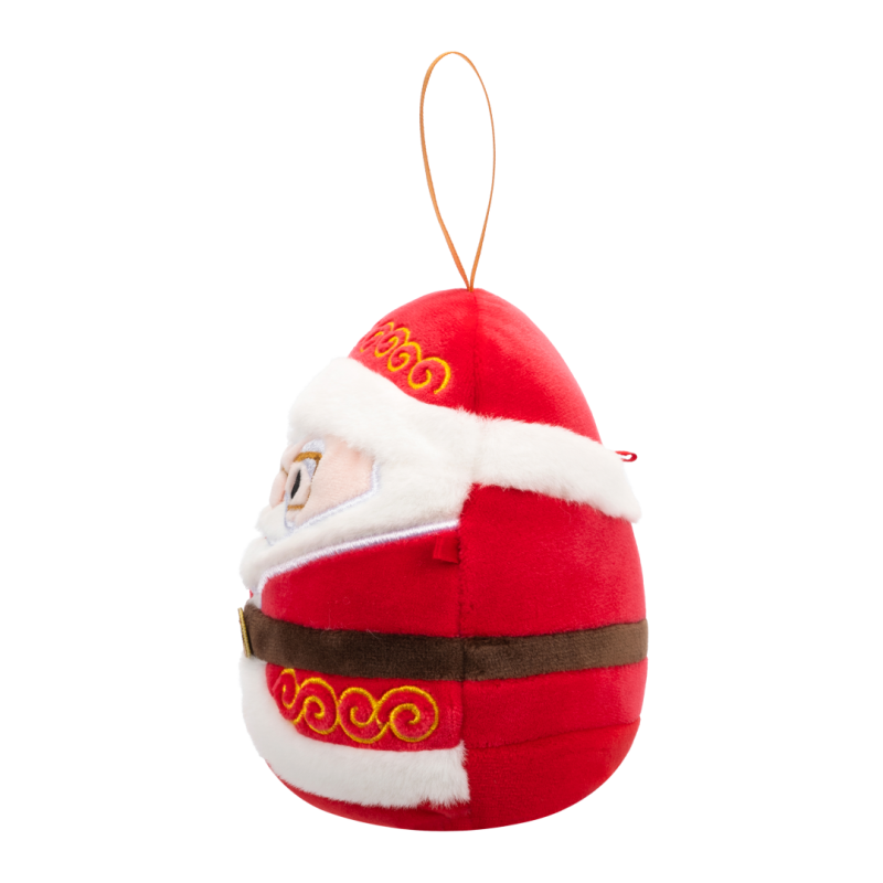 Plyšový mazlíček Squishmallows Vánoční ozdoba Santa s brýlemi - Nick, 10 cm