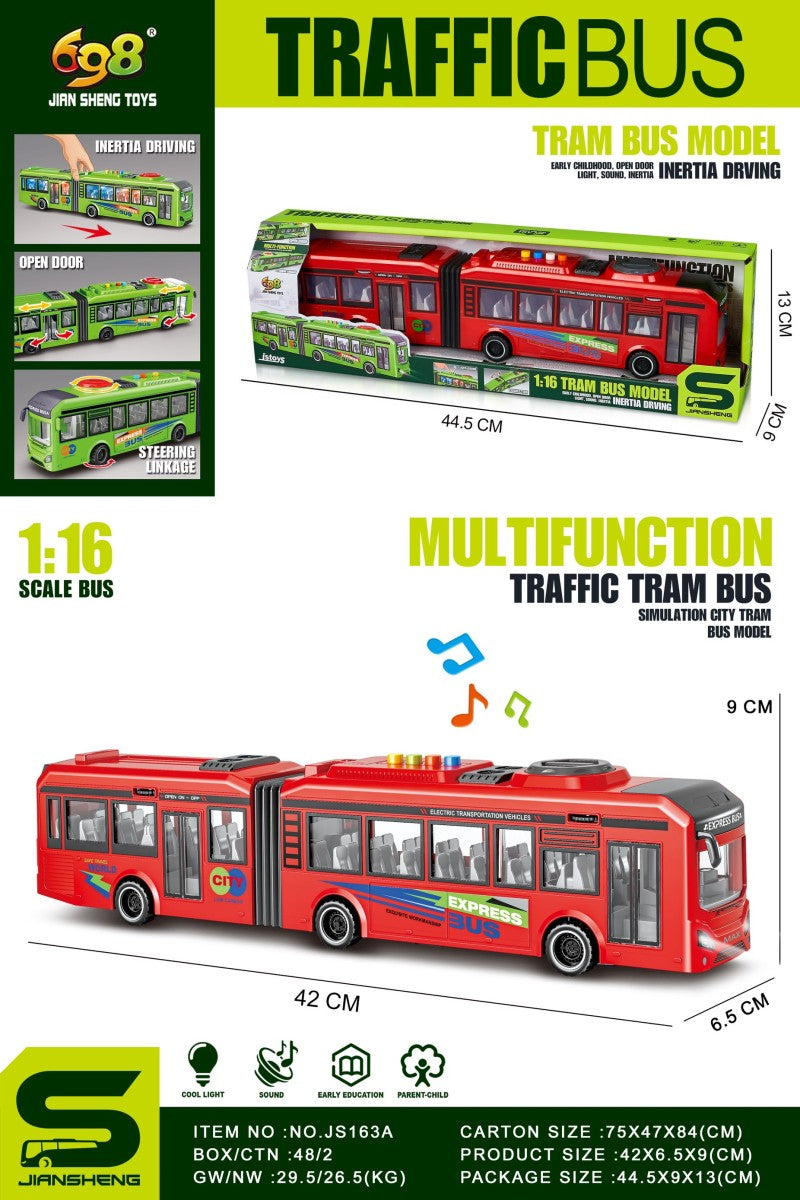 Trolejbus červený 1:16