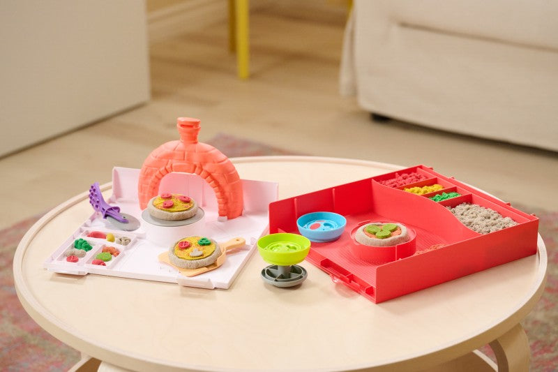 Kinetic Sand výroba pizzy