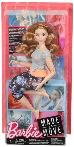 Barbie v pohybu růžovo - oranžová