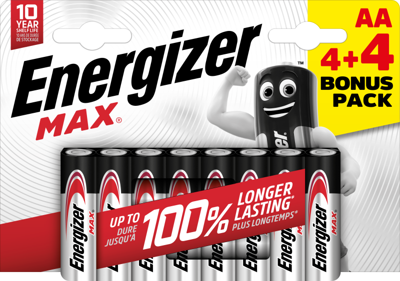 Energizer MAX AA 4+4 zdarma