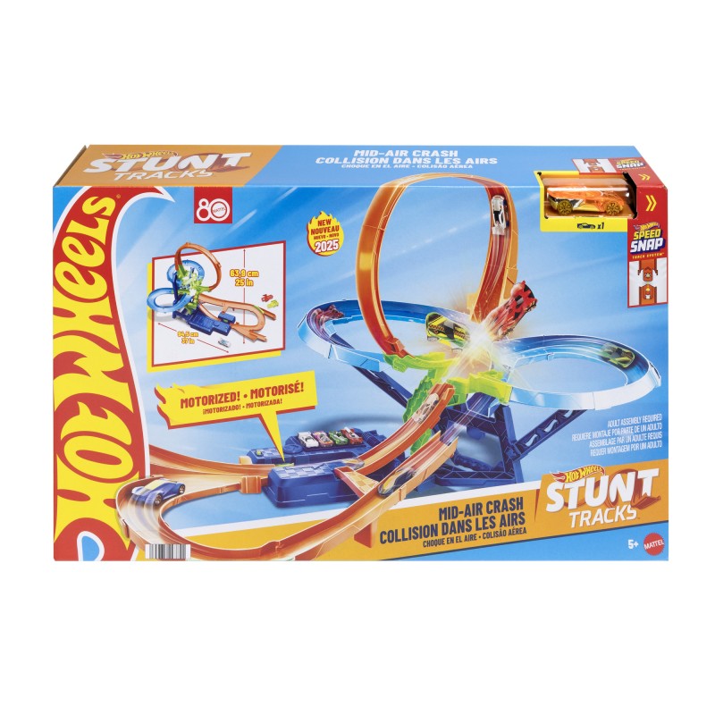 Hot Wheels stunt tracks srážka ve vzduchu dráha