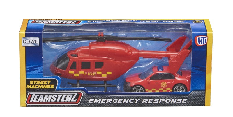 Teamsterz helikoptéra a autíčko záchranáři
