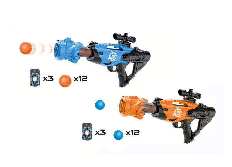 Pistole na pěnové míčky 42 cm oranžová