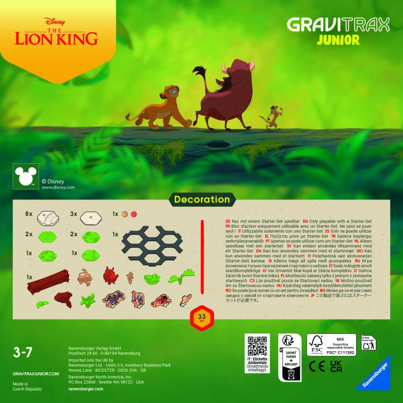 Kuličková dráha GraviTrax Junior Disney: Lví král