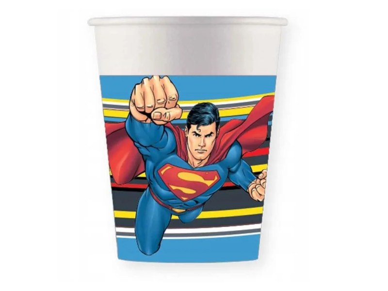 Kelímky papírové Superman Krypton 200 ml 8 ks