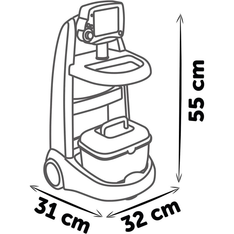 Lékařský elektronický vozík s přísl.