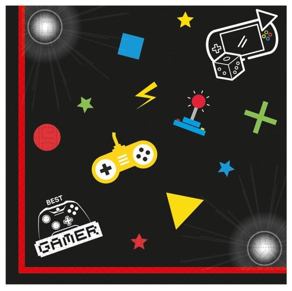 Ubrousky papírové Gaming Party 20 ks