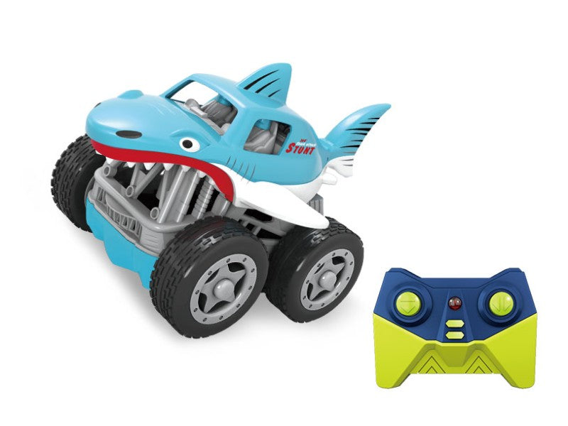Mini auto žralok RC modré šedé