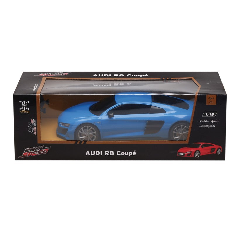 RC Auto Audi R8 Coupé 1:16, asst 2 modré