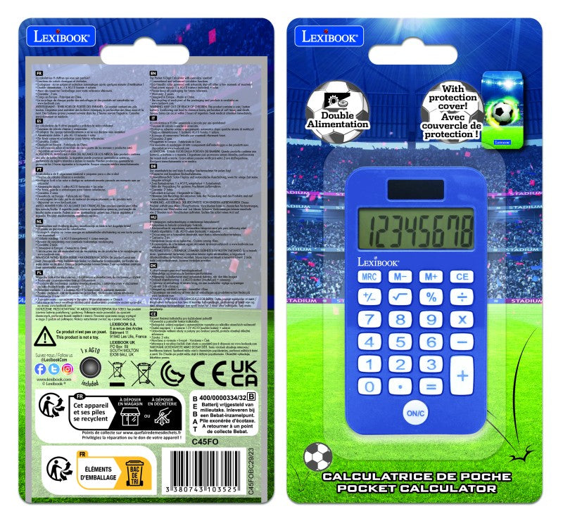 Lexibook kapesní kalkulačka Fotbal