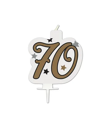 Svíčka dortová Narozeninové číslo 70