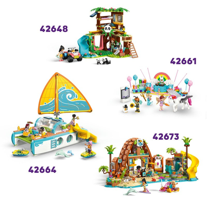 LEGO® Friends 42671 Kavárna plná rostlin a květinářství