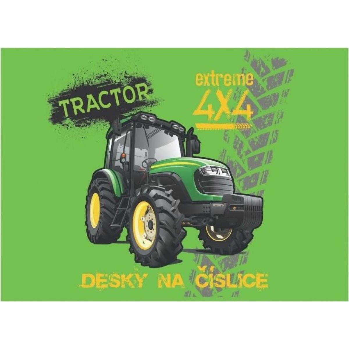 Desky na číslice - traktor