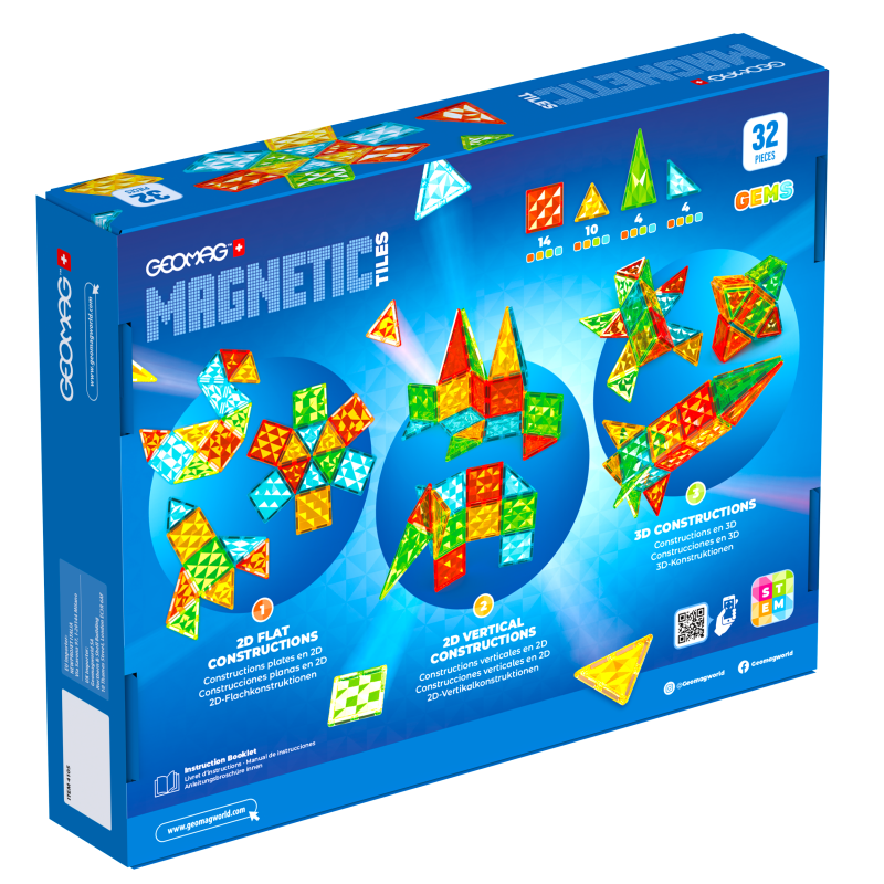 Geomag Magnetic Tiles Raketa 32 dílků