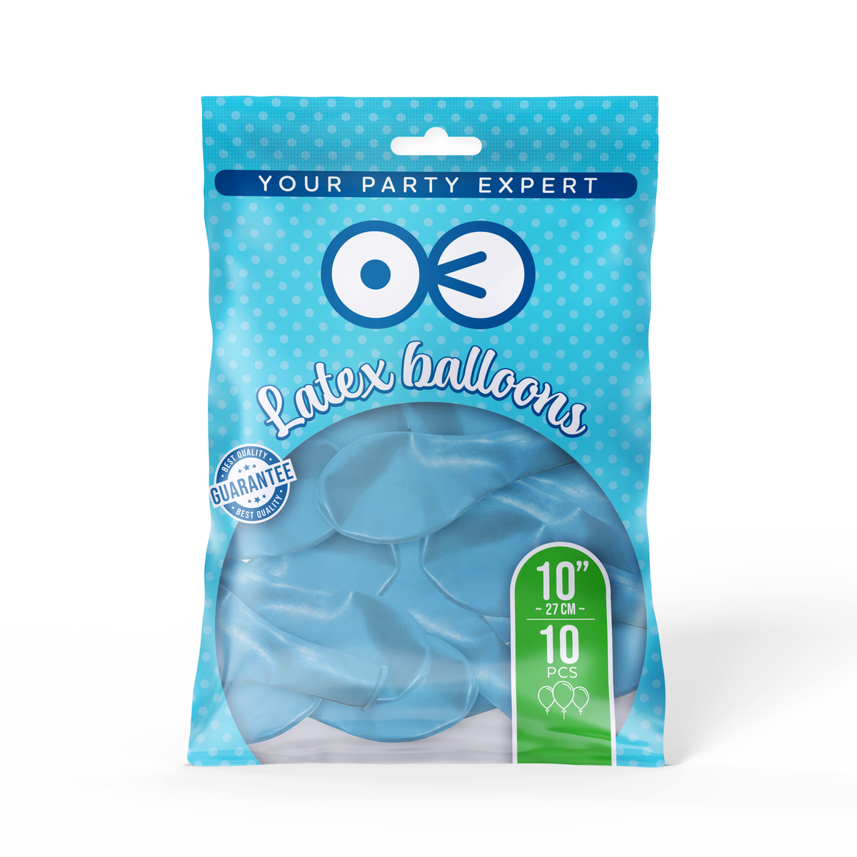 Balónky latexové 27 cm 10 ks blue (modré)