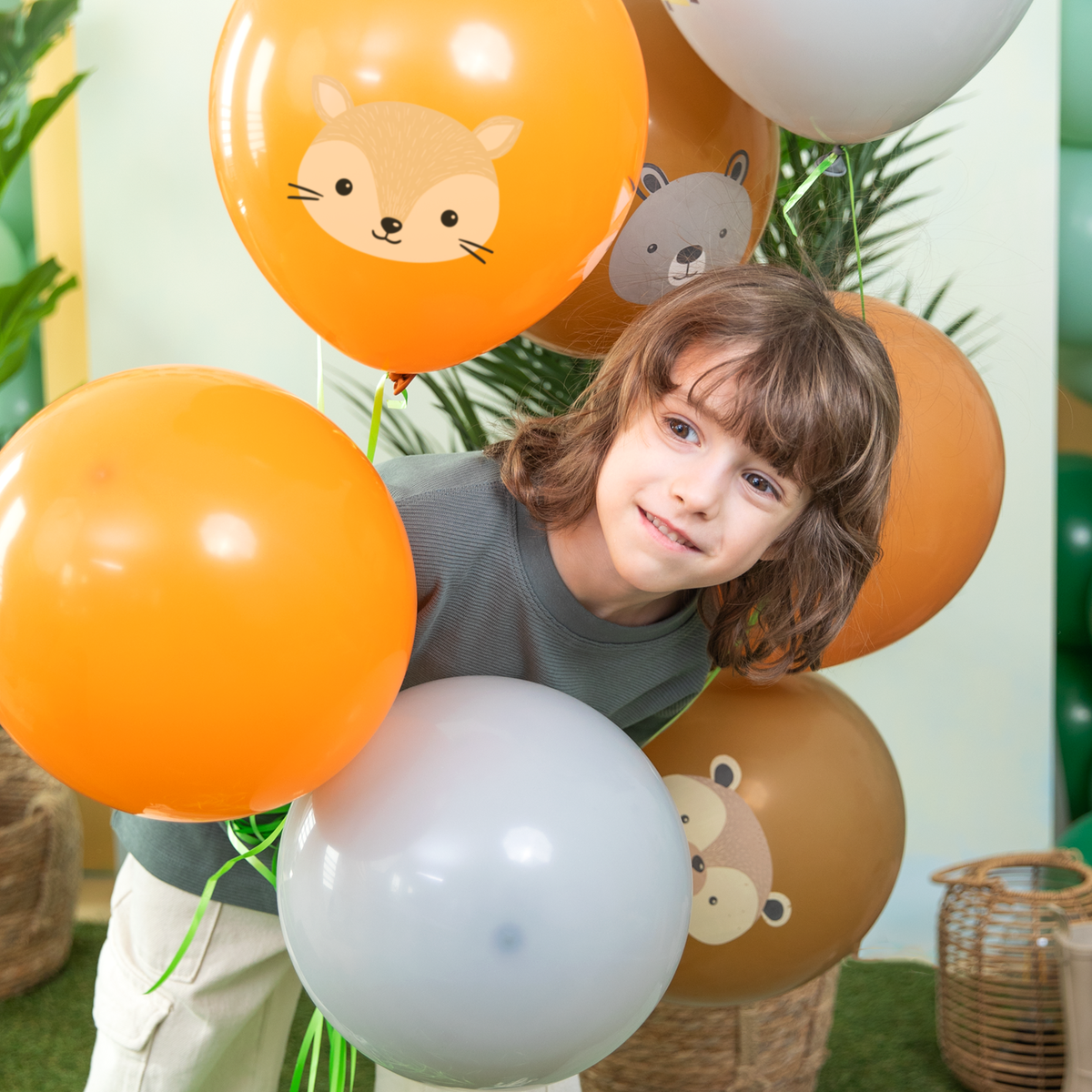 Lesní kamarádi - Balonky s potiskem 30 cm - 8 ks set