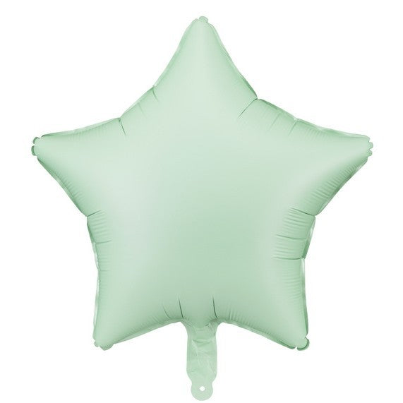 Balónek fóliový Hvězda světle zelená 48 cm