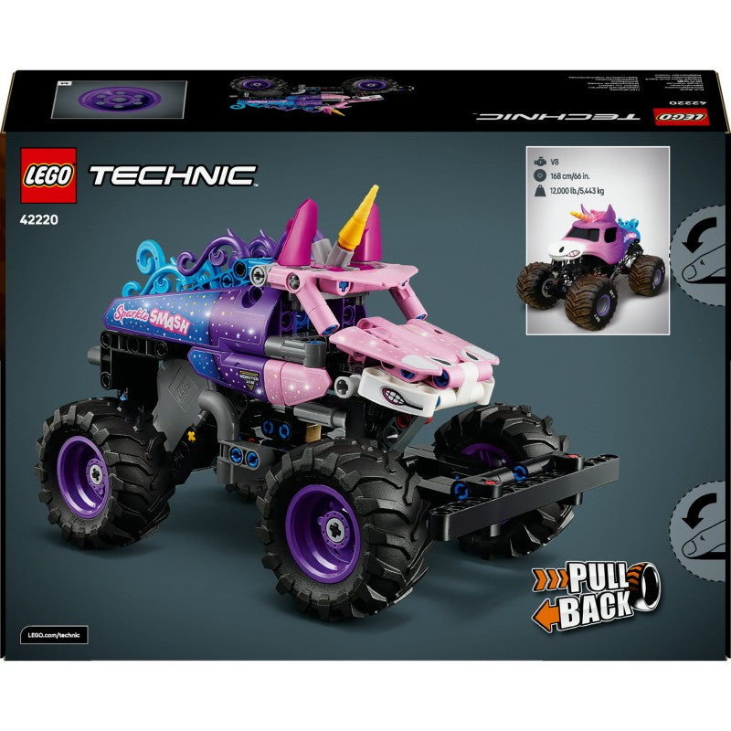 LEGO® 42220 Technic Monster Jam™ Sparkle Smash™ s natahovacím motorem
