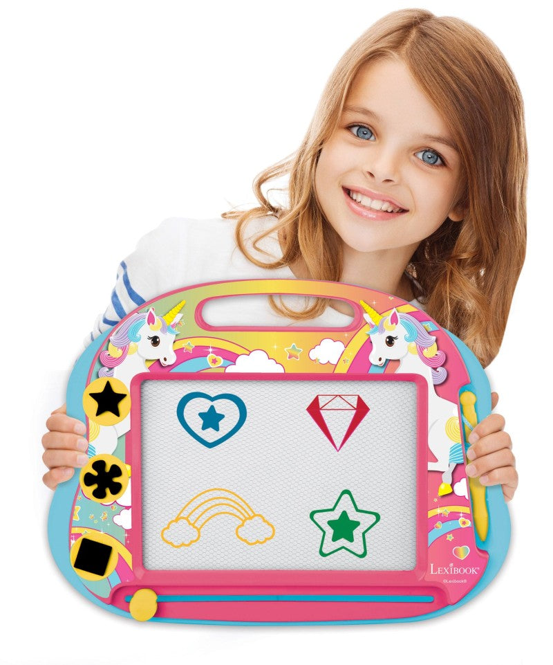 Lexibook vícebarevná kreslící tabulka Jednorožec s razítky