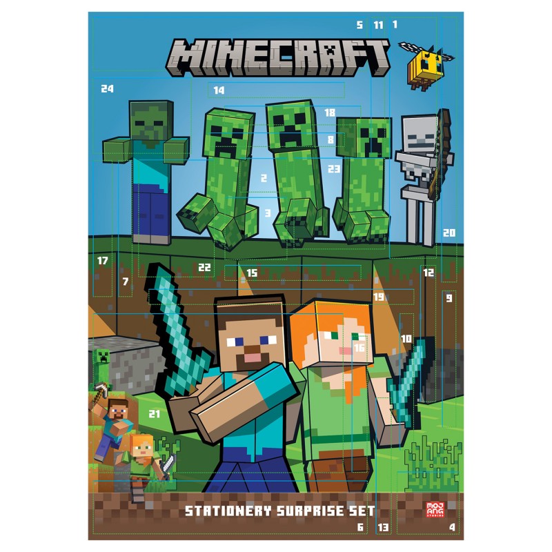 Minecraft adventní kalendář V2 (papírenský)