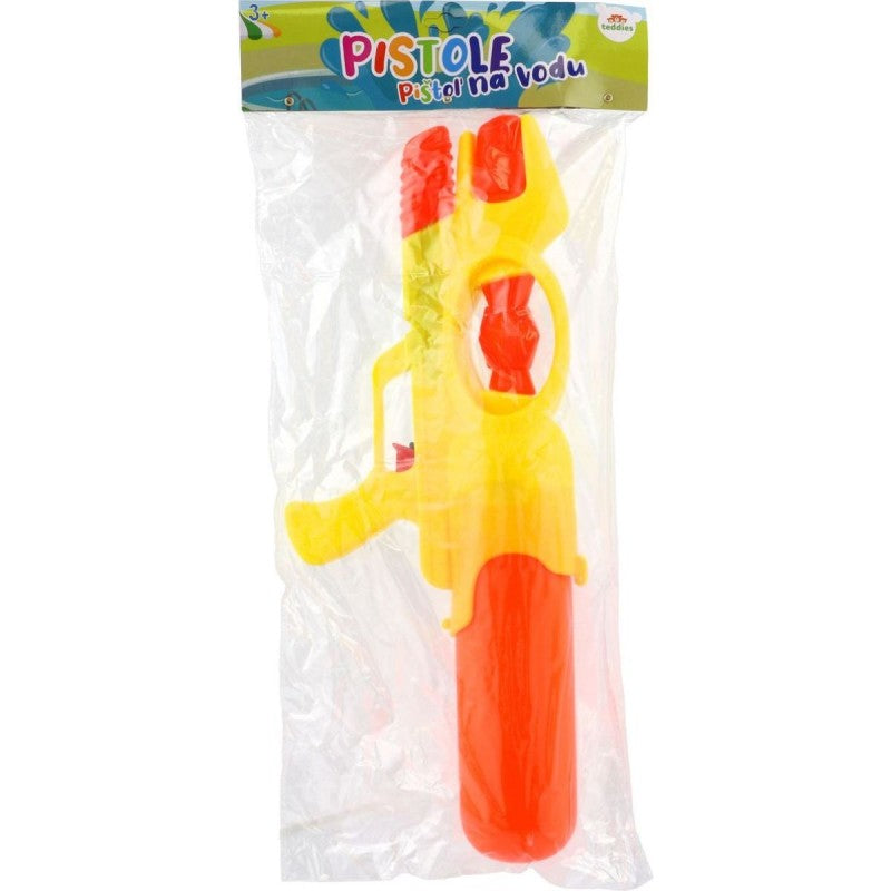 Vodní pistole plast 50cm 2 barvy v sáčku oranžovo-žlutá
