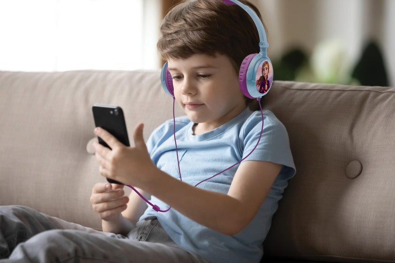 Lexibook skládací drátová sluchátka Frozen s limitem hlasitosti